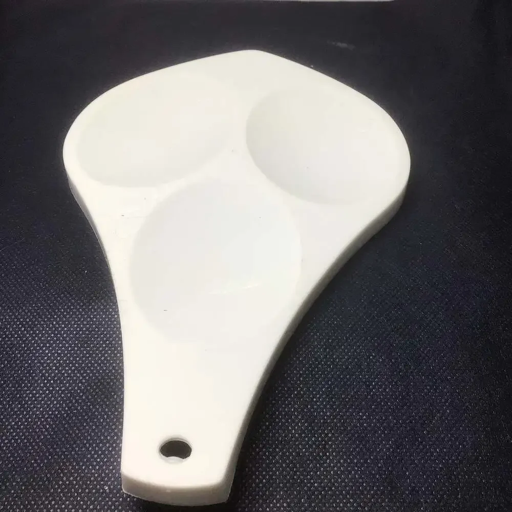 Vintage EKCO U.S.A. White Plastic 3-Well Spoon Rest